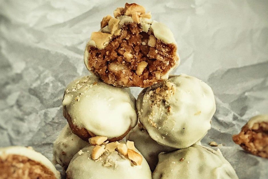 Beyaz Çikolatalı Elmalı Truff