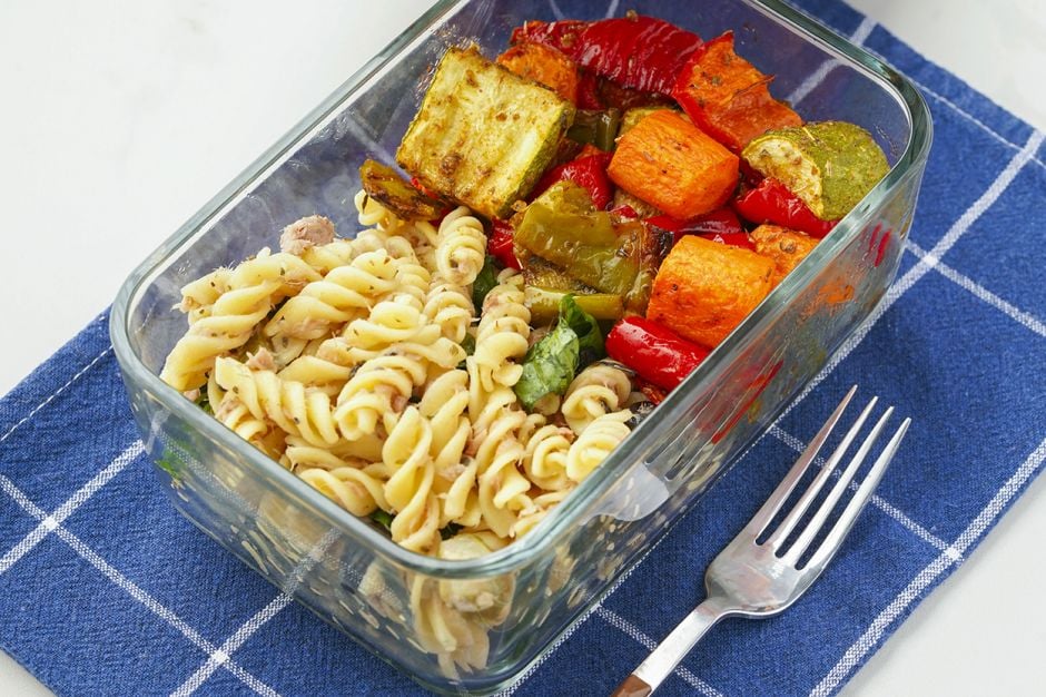 Fırında Sebze ve Ton Balıklı Makarna