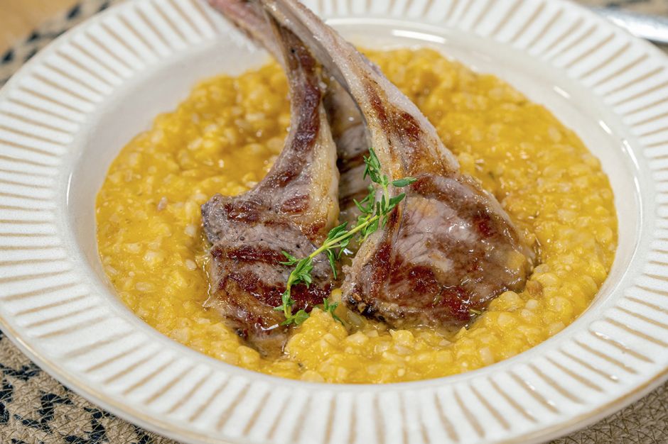 Bal Kabaklı Buğday Risottolu Kalem Pirzola