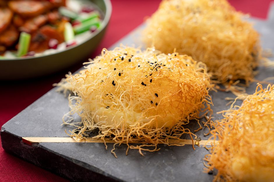 Kadayıflı Eski Kaşar Saganaki