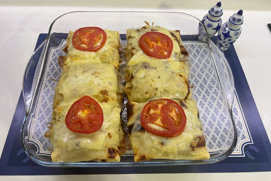 Mantarlı Tavuklu Krep