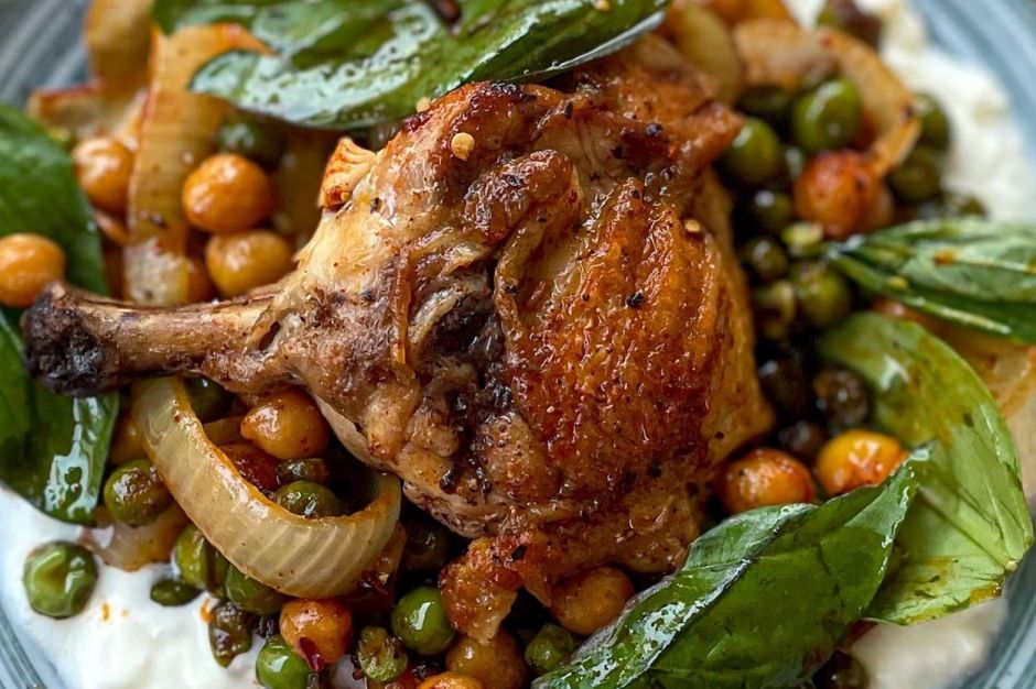 Sebzeli Yoğurtlu Tavuk Pirzola