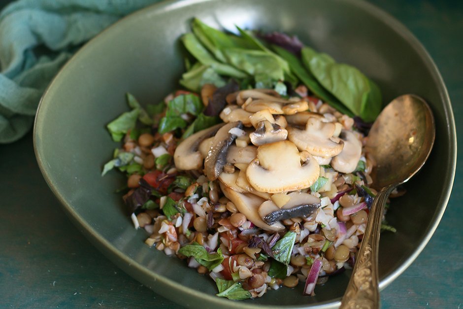 Yeşil Mercimekli Karabuğday Salatası