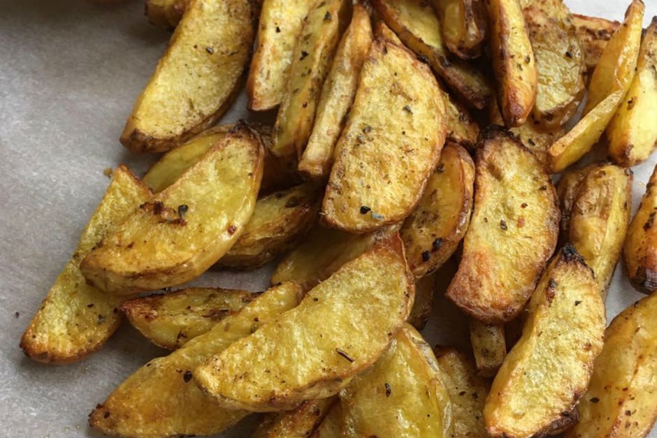 Fırında Baharatlı Patates Kızartması