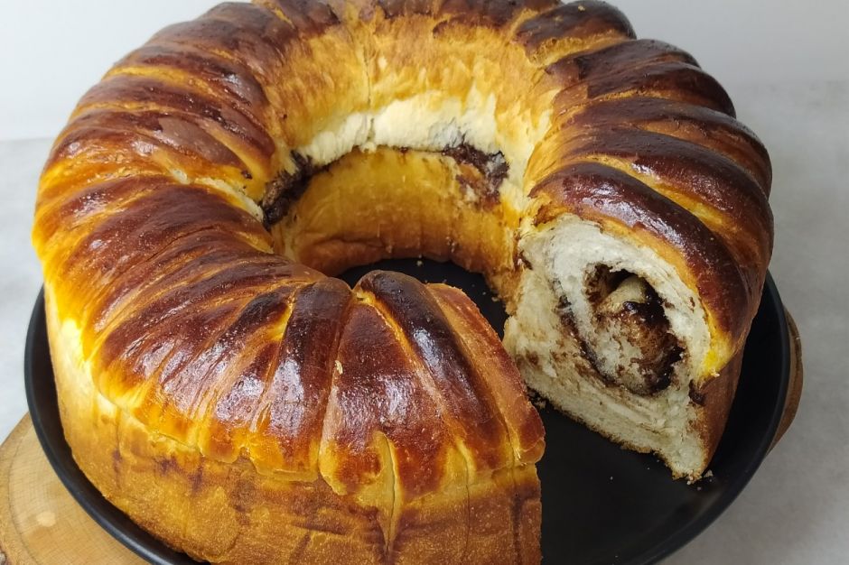 Kek Kalıbında Çikolatalı Poğaça