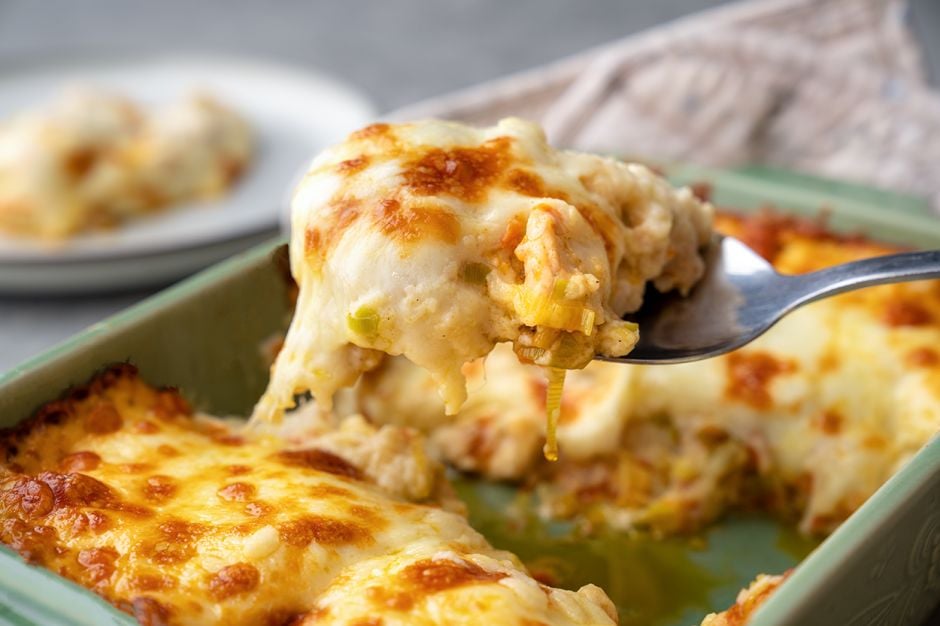 Tavuklu Pırasa Graten