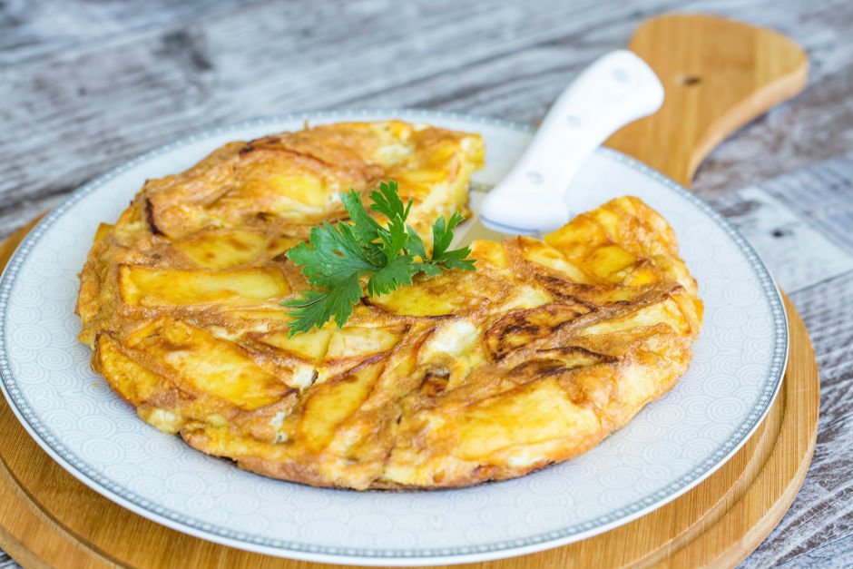 Börek Tadında Patatesli Omlet