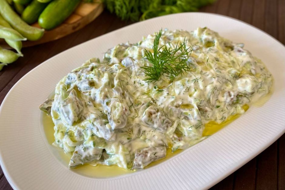 Taze Bakla Cacığı