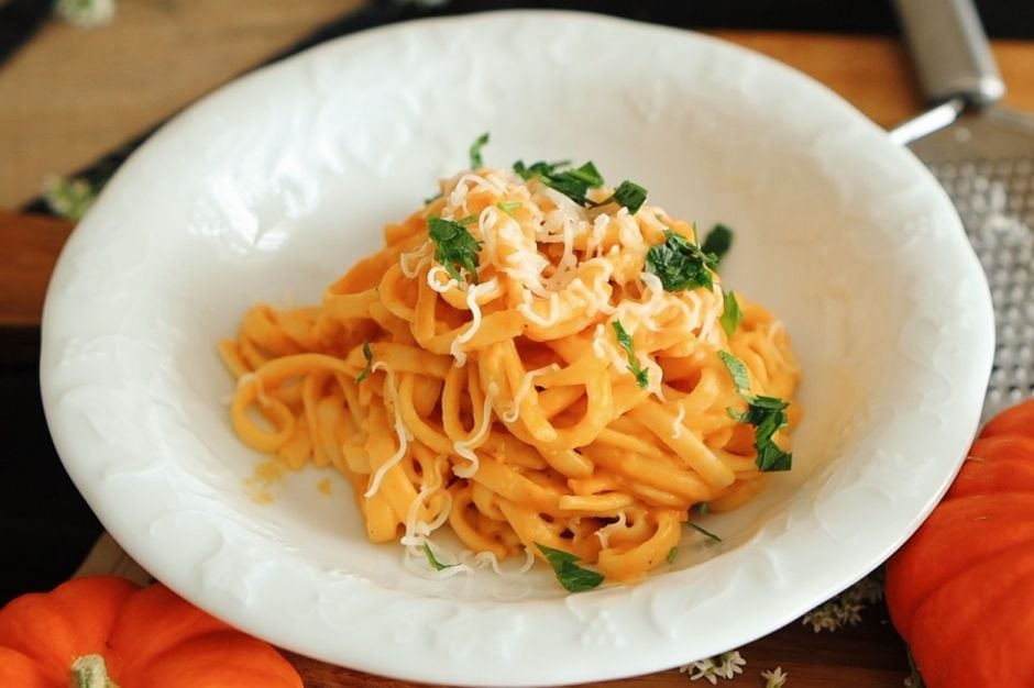 Balkabağı Soslu Makarna