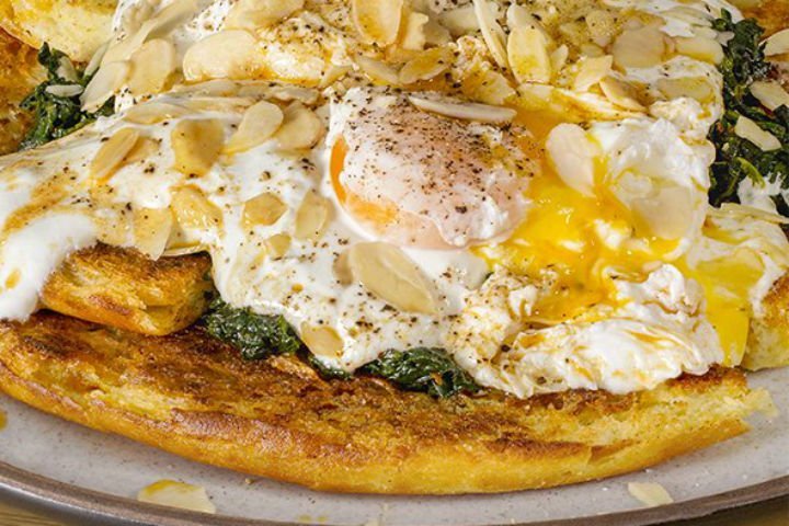 Bazlamada Ispanaklı Çılbır