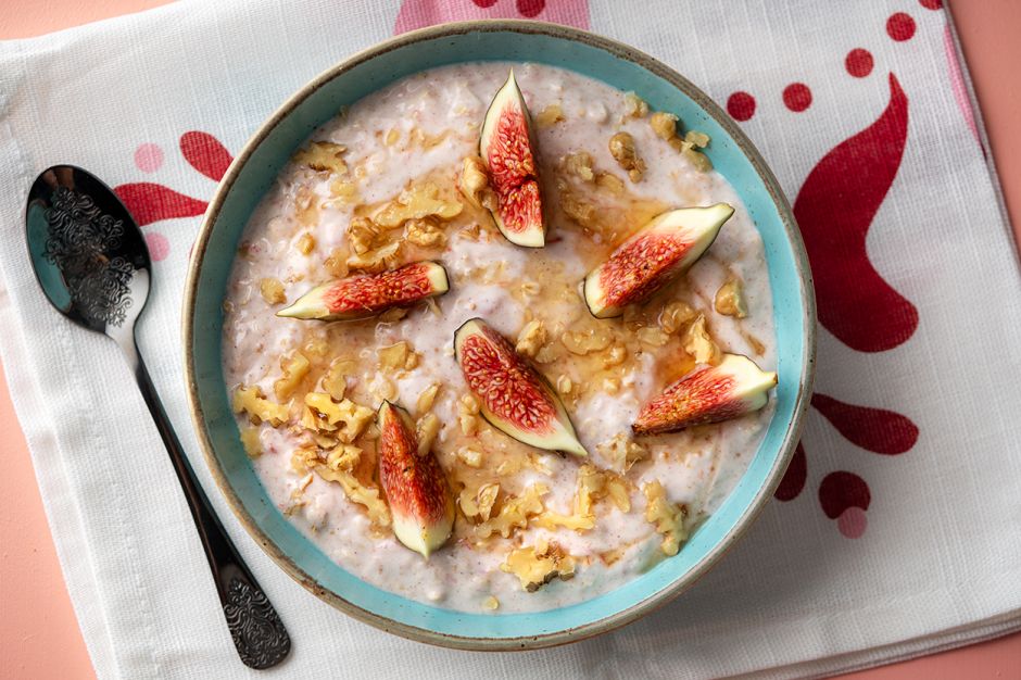 İncirli Yoğurtlu Yulaf