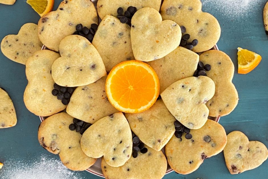 Portakallı Çikolatalı Kurabiye