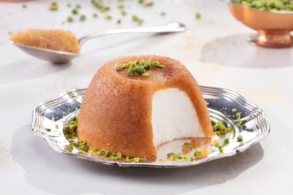 Maraş Usulü Dondurmalı İrmik Helvası