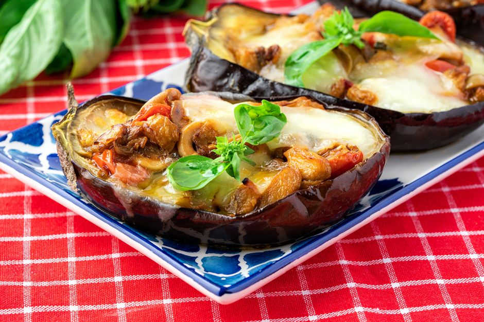 İtalyan Usulü Patlıcan Sandalı (Melanzane A Barchetta)