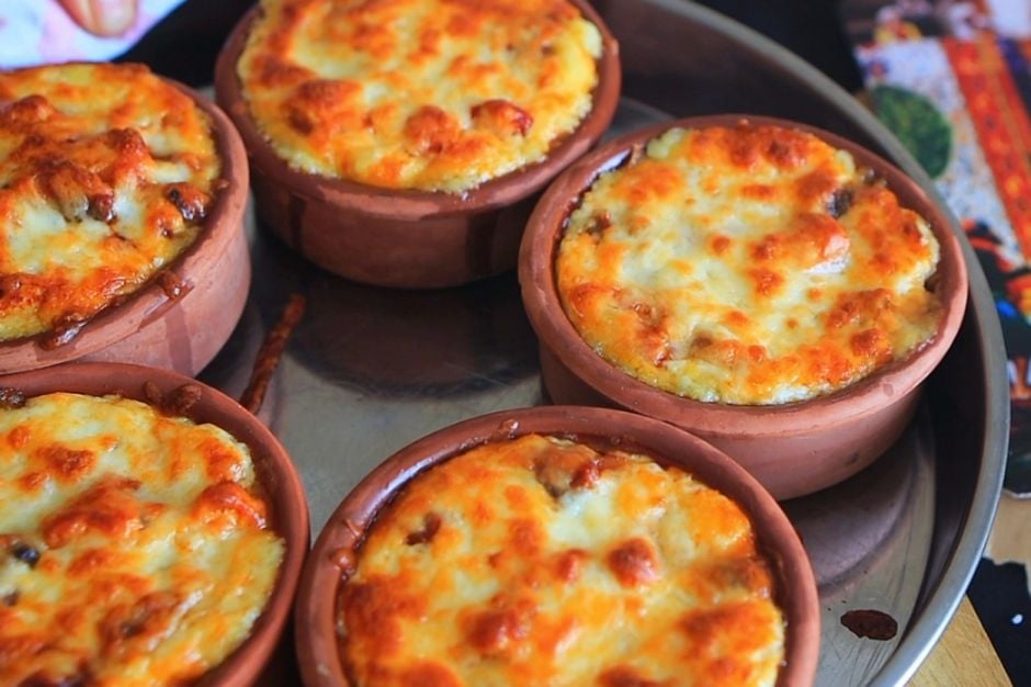 Püreli Tavuklu Mantar Sote