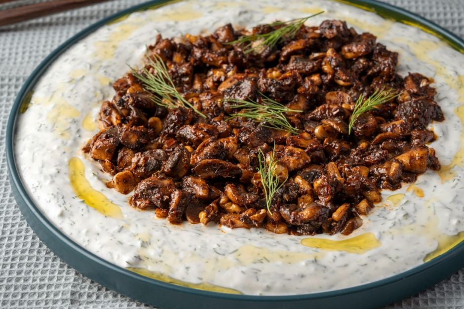 Süzme Yoğurtlu Mantar Mezesi