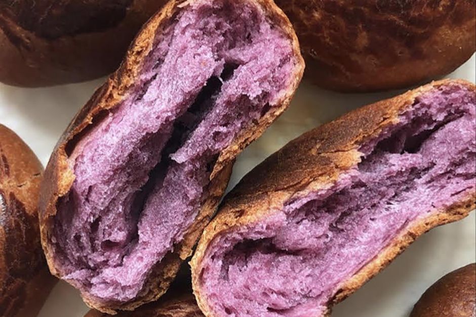 Ev Yapımı Mor Poğaça