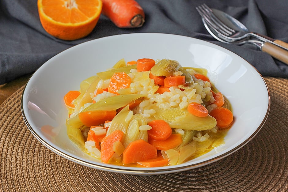 Zeytinyağlı Pirinçli Pırasa